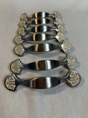 Liberty Vintage Cabinet Pulls 3 Inch Satin Nickel Nautical Drawer Handle Set of